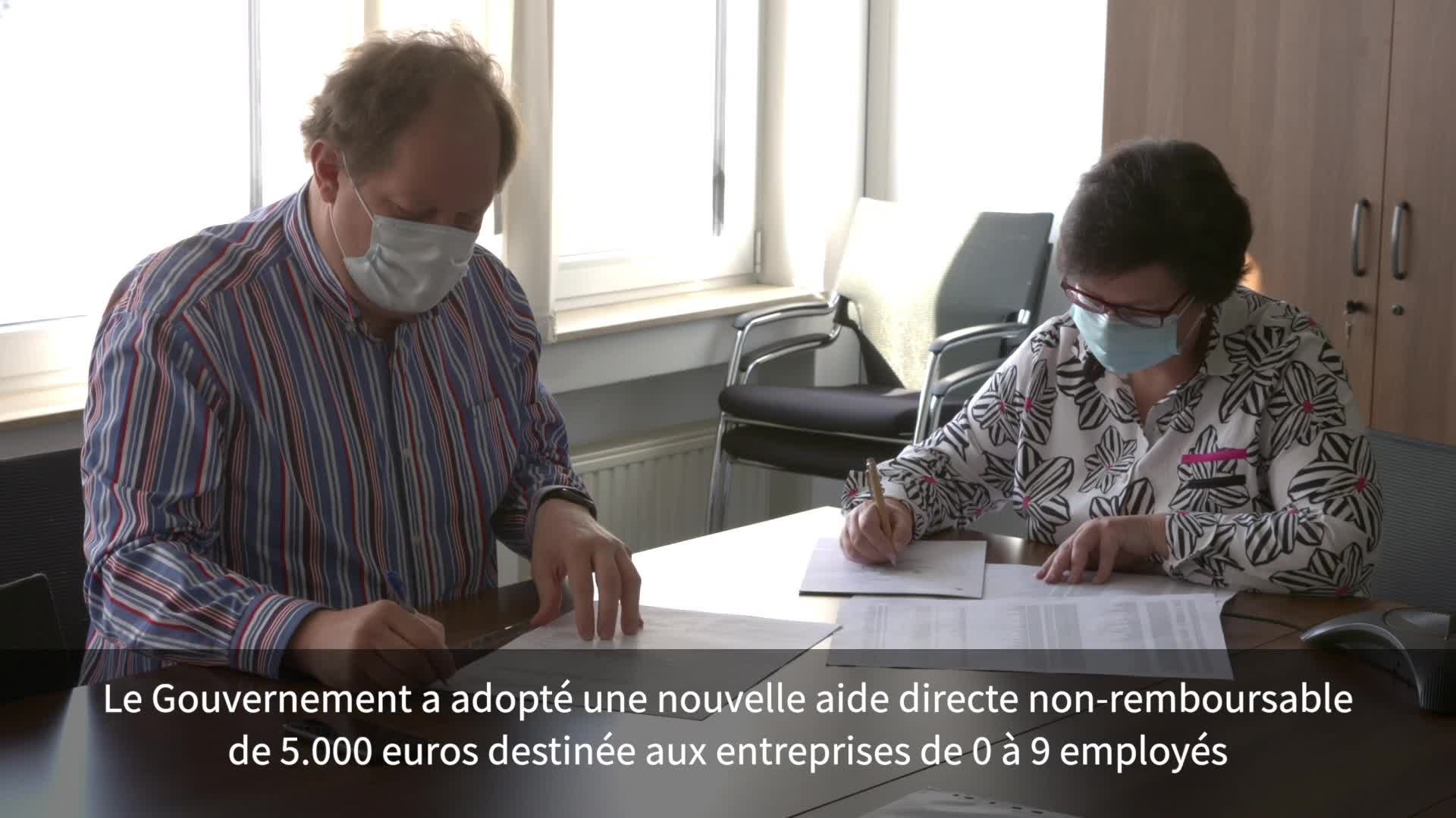 Covid-19 : Le ministre des Classes moyennes, Lex Delles, informe (Nouvelles mesures de soutien pour les entreprises)