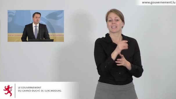 Interprétation en langue des signes du briefing