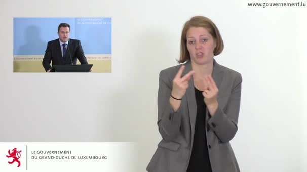 Interprétation en langue des signes du briefing