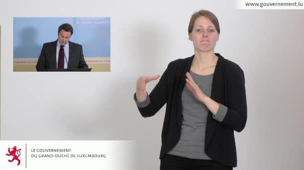Interprétation en langue des signes du briefing
