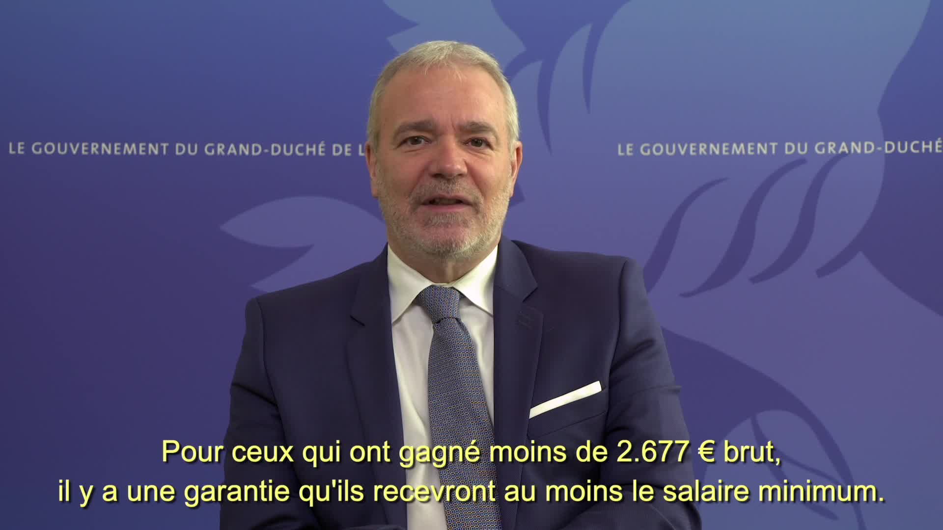 Covid19 - Le Vice-Premier ministre, Dan Kersch, informe (Travail, Emploi, Économie sociale et solidaire)