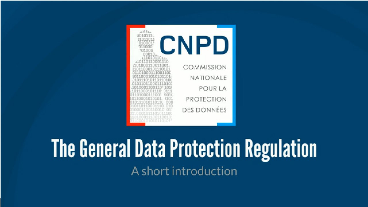 The General Data Protection Regulation - A short introduction