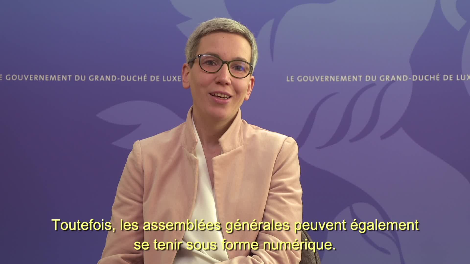 Covid19 - La ministre de la Culture, Sam Tanson, informe