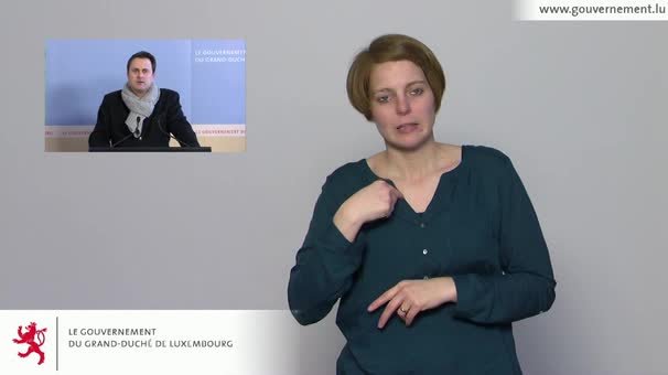 Interprétation en langue de signes du briefing