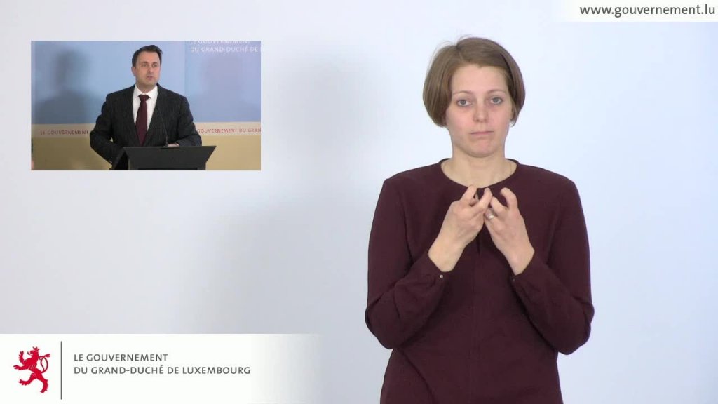 Interprétation en langue des signes du briefing