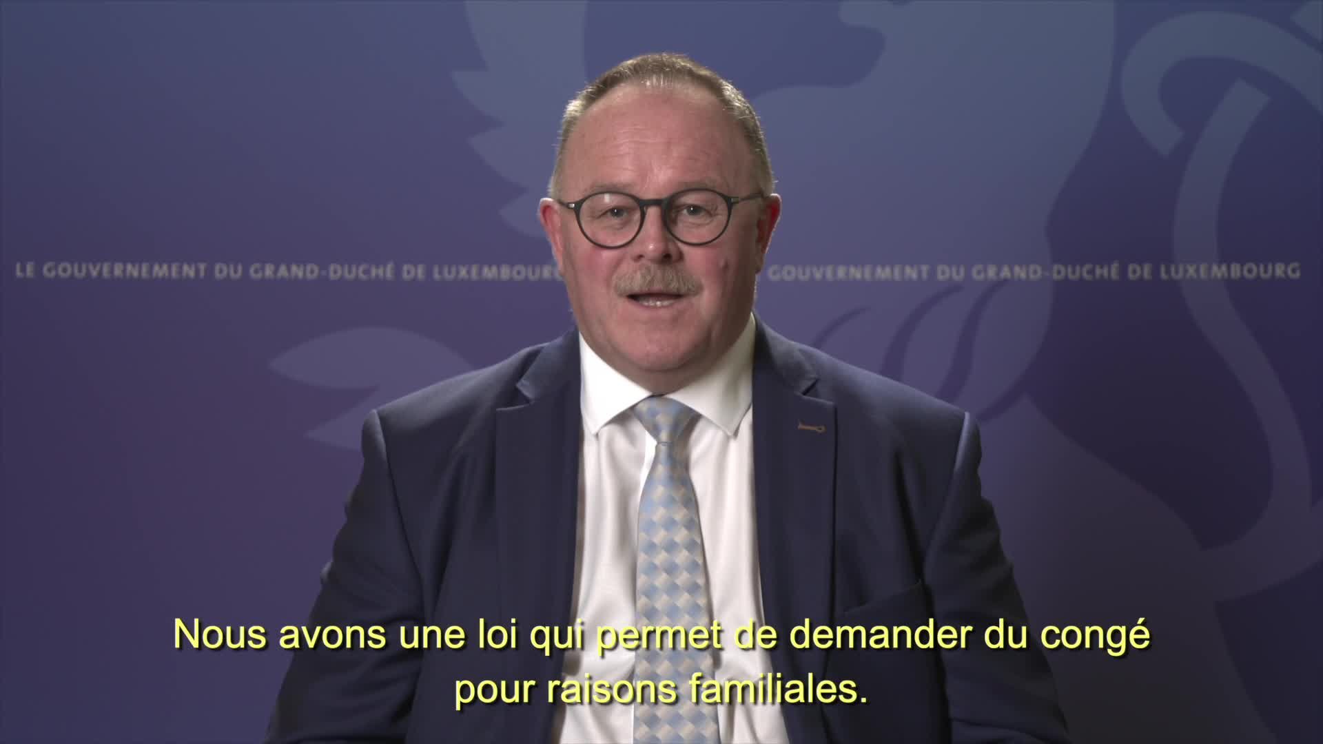 Covid19 - Le ministre de la Sécurité sociale, Romain Schneider, informe