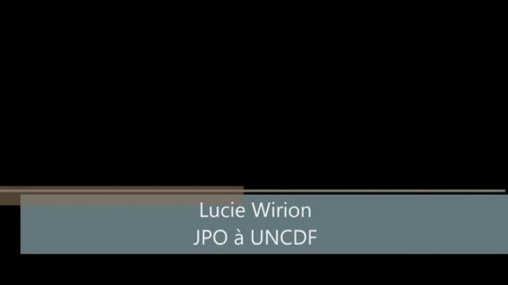 Témoinage de Lucie Wirion -  JPO à UNCDF