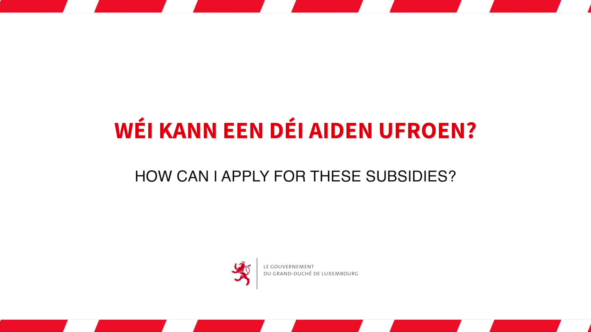 Covid19 - The Minister for Small and Medium-Sized Enterprises, Lex Delles, informs (Aid for businesses)